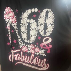 Fabulous Black and Pink Women's Jersey Top
